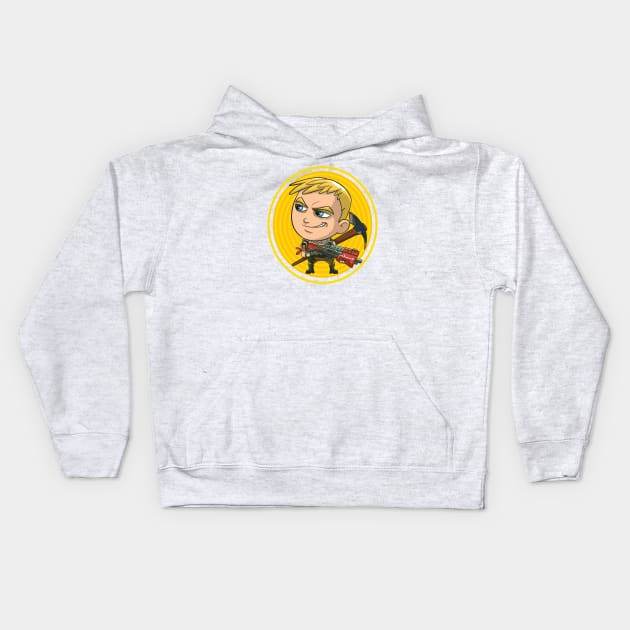 Cute Chibi Jonesy Kids Hoodie by Sebaimage